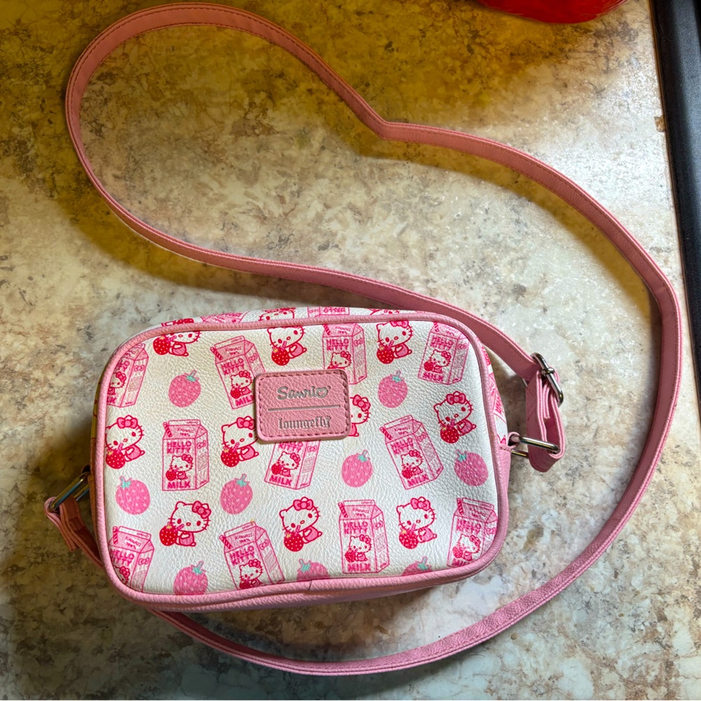 Loungefly Hello Kitty Strawberry Milk Crossbody Bag *Sold*